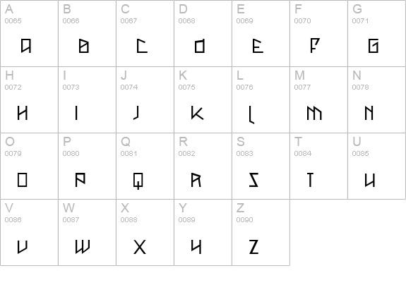 Metal as in Heavy uppercase A-Z preview