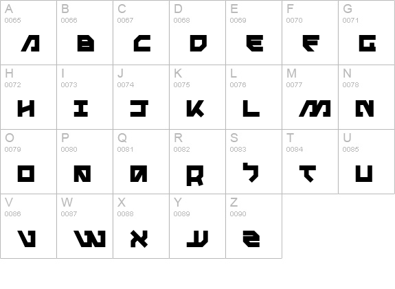 Metal Storm Bold uppercase A-Z preview