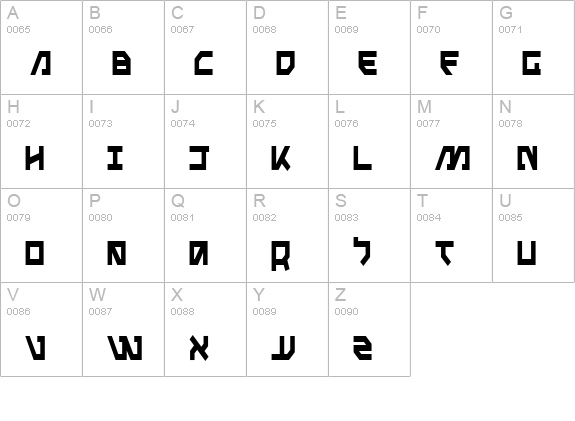 Metal Storm Condensed uppercase A-Z preview