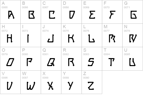 MetroPass uppercase A-Z preview