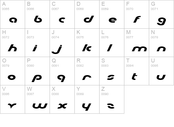 Metroplex Expanded uppercase A-Z preview