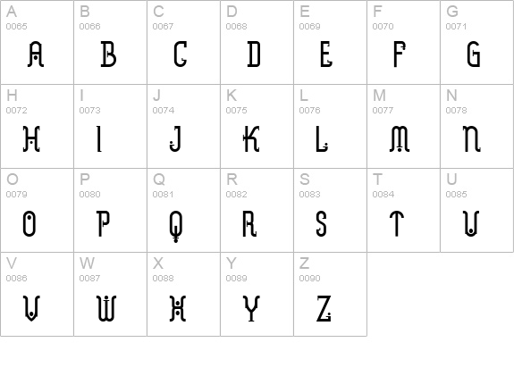 Metropolis NF uppercase A-Z preview