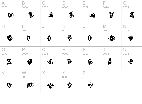 Mex Special-One uppercase A-Z preview