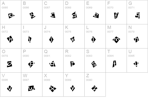 Mex Special-Two uppercase A-Z preview