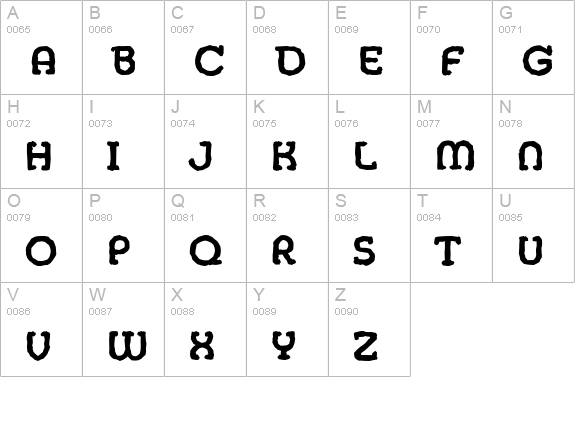 MexicoAntique-Bold uppercase A-Z preview