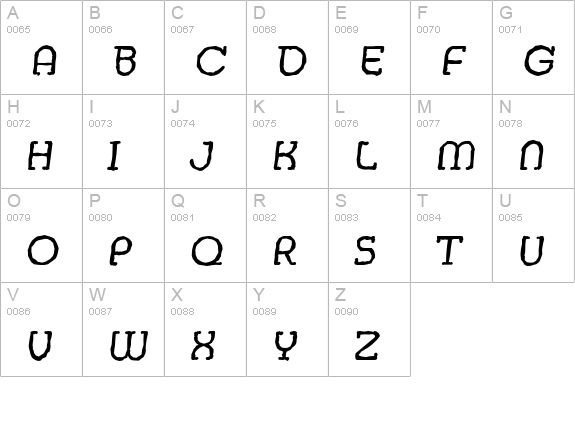MexicoAntique-Italic uppercase A-Z preview