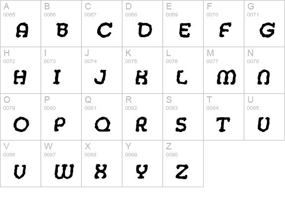 MexicoRandom-BoldItalic uppercase A-Z preview