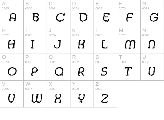 MexicoRandom-Italic uppercase A-Z preview