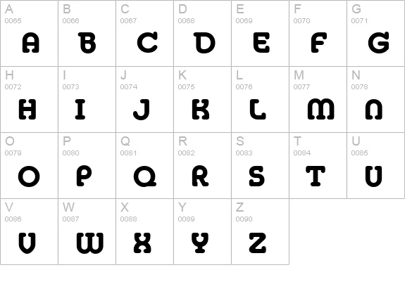 MexicoSerial-Xbold-Regular uppercase A-Z preview