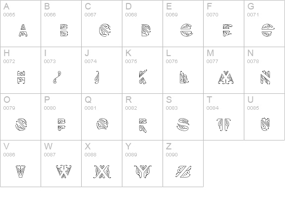 MFC Damask Flourish uppercase A-Z preview