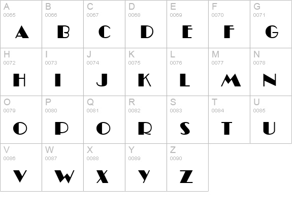 MiamiNights uppercase A-Z preview