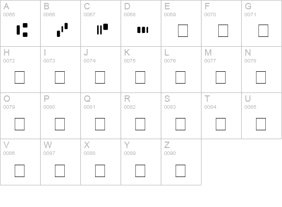 MICR SSi uppercase A-Z preview
