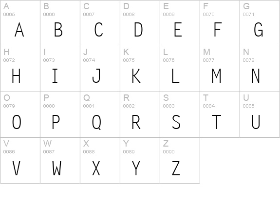 Microfine SSi Normal uppercase A-Z preview