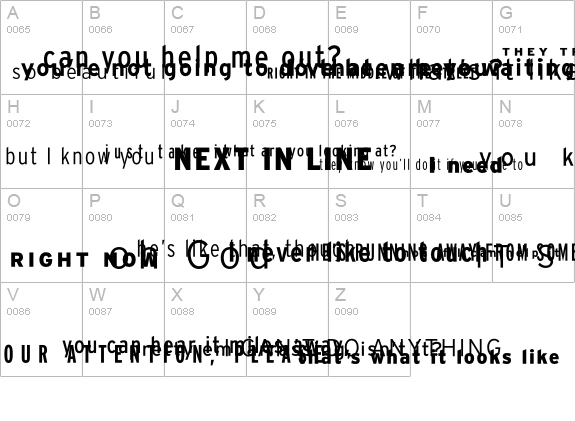Microphone uppercase A-Z preview