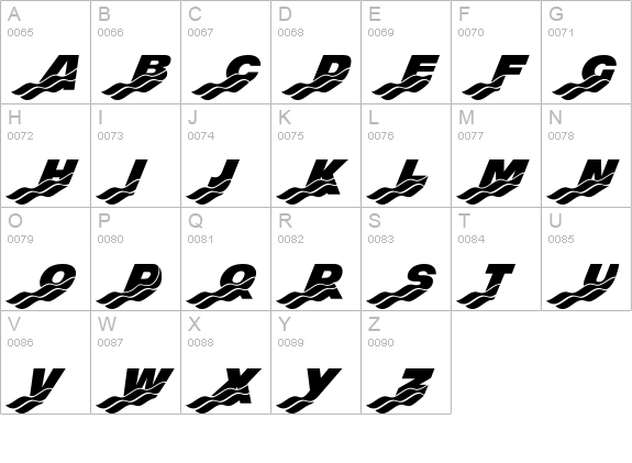 Mighty Rapids uppercase A-Z preview