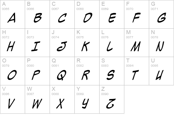 Mighty Zeo 2.0 Italic uppercase A-Z preview