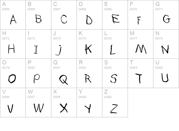 Mikie's Christmas List uppercase A-Z preview