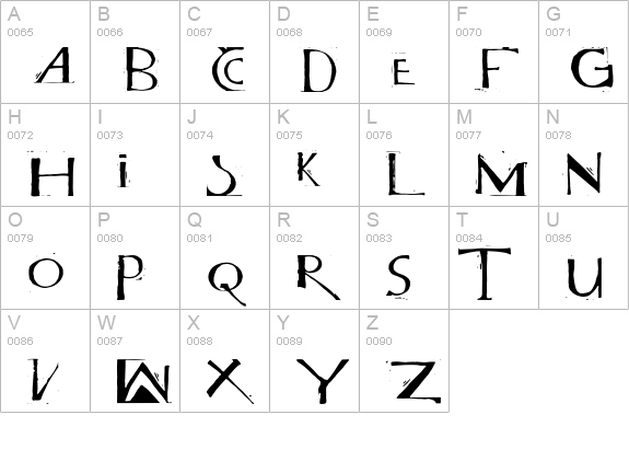 Milagro uppercase A-Z preview