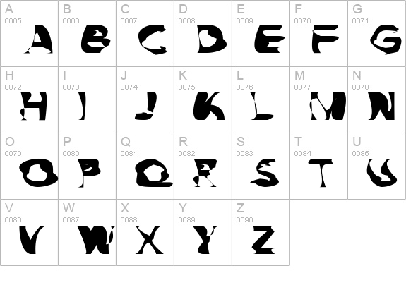 Milk uppercase A-Z preview