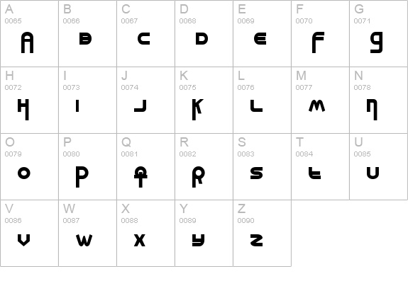 Milk Bar Bold uppercase A-Z preview