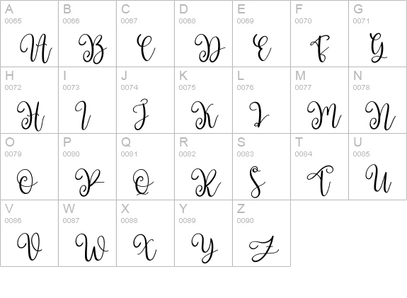 Milkcheese uppercase A-Z preview