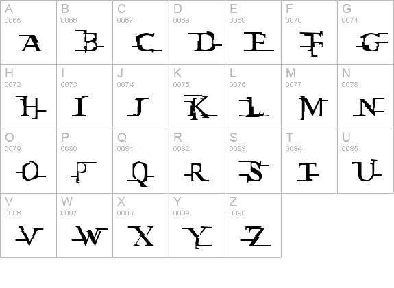 Miltown uppercase A-Z preview