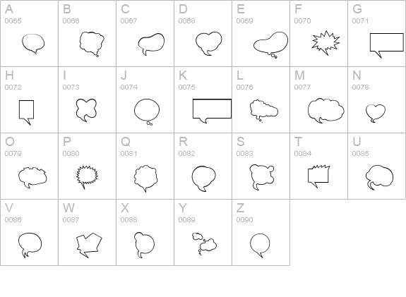Mini Pics Balloonies uppercase A-Z preview