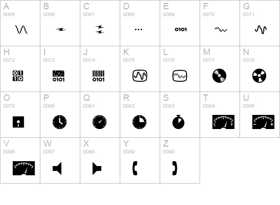 Mini Pics Digidings uppercase A-Z preview