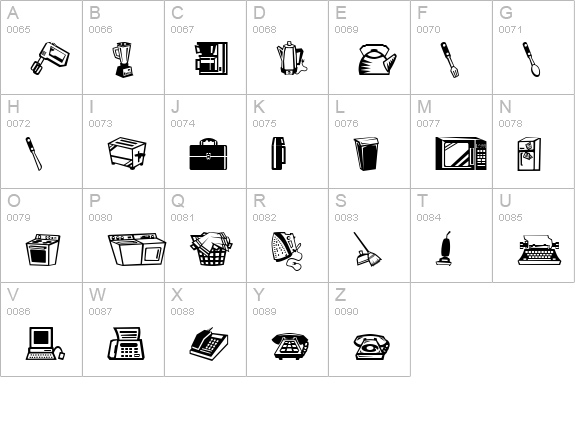 Mini Pics Lil Stuff uppercase A-Z preview