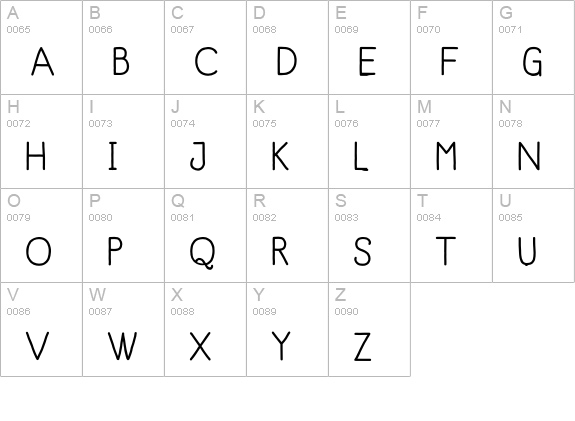 Minik Bold uppercase A-Z preview
