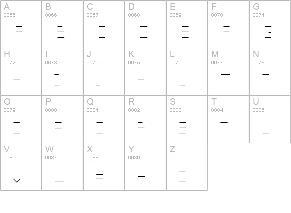 Minimum-BichroClairHorizontal uppercase A-Z preview