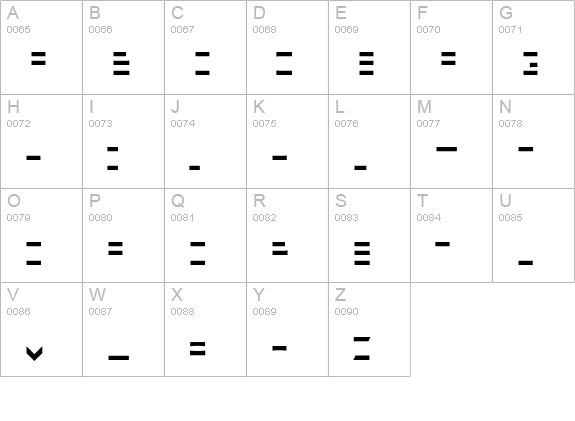 Minimum-BNoirHorizontal uppercase A-Z preview