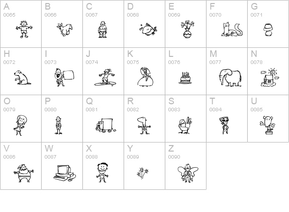 Minimum Wage! (incomplete) uppercase A-Z preview