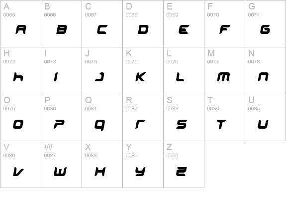 miniskip uppercase A-Z preview