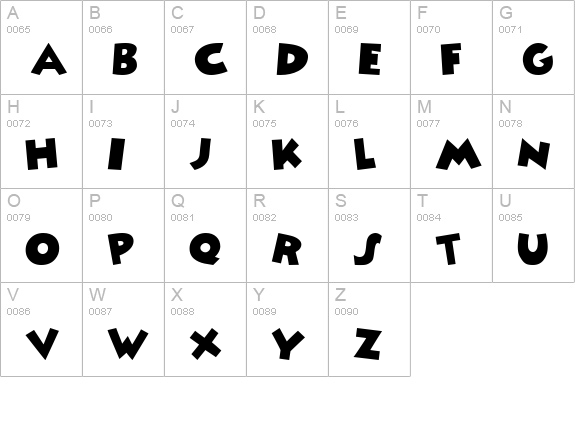 Minnie uppercase A-Z preview