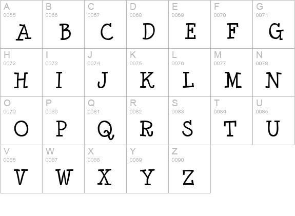 Minya Nouvelle uppercase A-Z preview