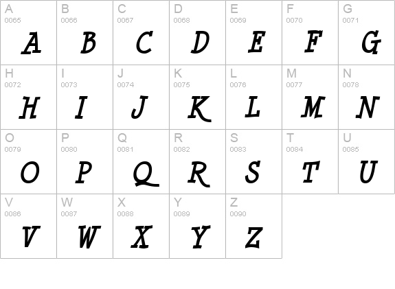 Minya Nouvelle Bold Italic uppercase A-Z preview
