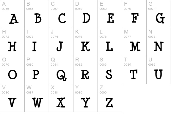 Minya Nouvelle Bold uppercase A-Z preview