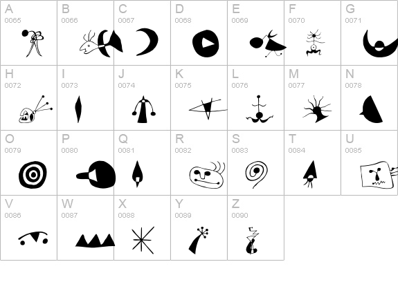 MiroExtras uppercase A-Z preview