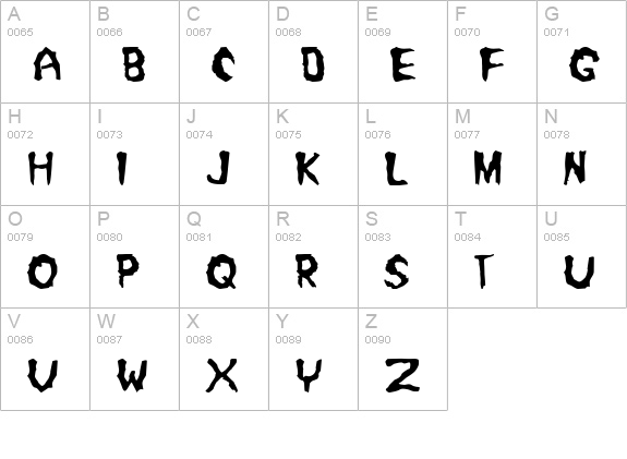 Misfit2 uppercase A-Z preview