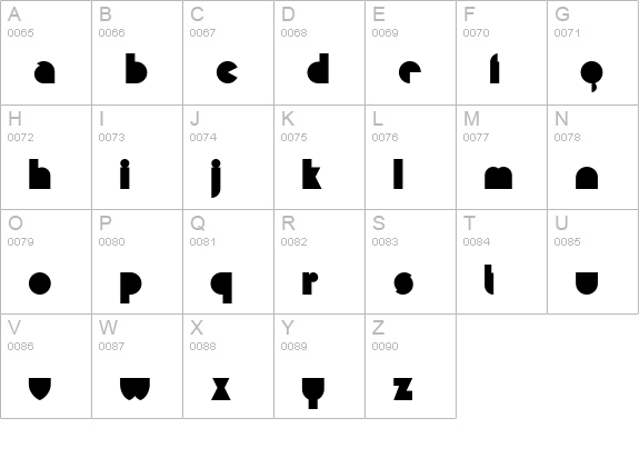 Misirlou uppercase A-Z preview