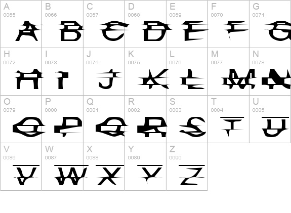 Misplaced uppercase A-Z preview