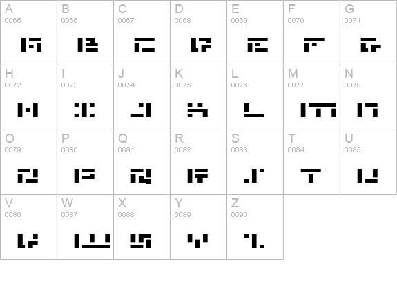 Missile Man Expanded uppercase A-Z preview