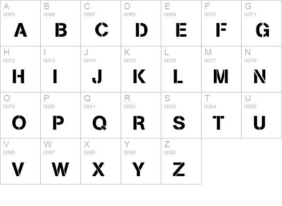 MissingLinks uppercase A-Z preview