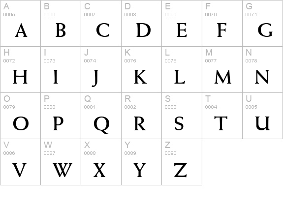 Missive SSi Bold uppercase A-Z preview
