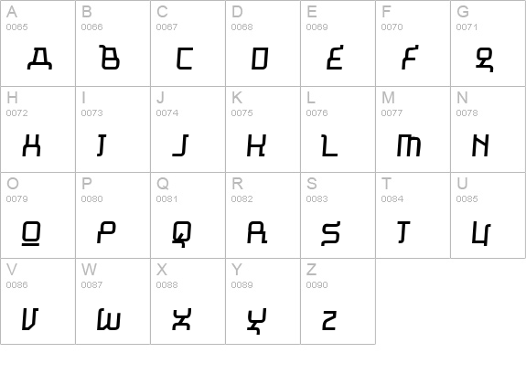 Missu Bold uppercase A-Z preview