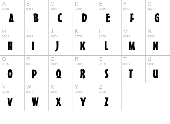 Mister Earl Bold uppercase A-Z preview