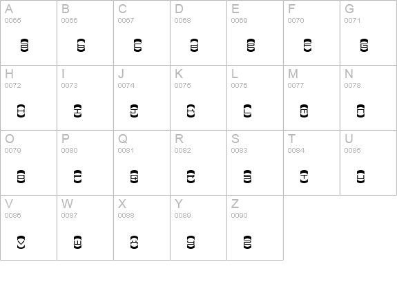 Mister Easy uppercase A-Z preview