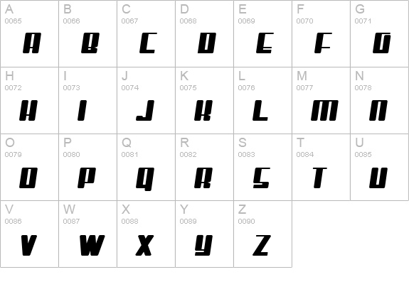 Mister Firley uppercase A-Z preview