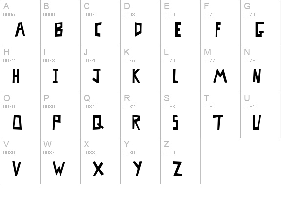 MisterBass Full uppercase A-Z preview
